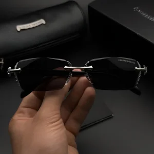 Chrome Hearts Luxury Rimless Eyewear - Silver Black