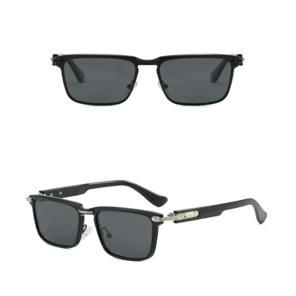 UV400 Lens Vintage Eyewear Sun Glasses For Men -Black-2 UV400 Lens Vintage Eyewear Sun Glasses For Men -Black
