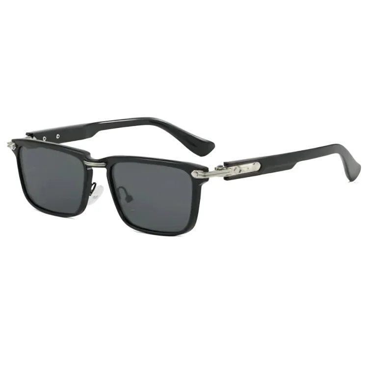 UV400 Lens Vintage Eyewear Sun Glasses For Men -Black