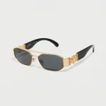VS Luxury Medallion Metal Frame Sunglass -Golden